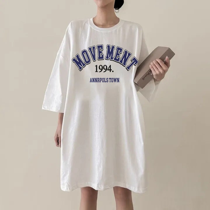 Factory American Sweet Cool Pure Cotton Short-Sleeved T-Shirt Women'S Summer Loose Design Sense Niche Chic Top Round Neck Medium - Image 4