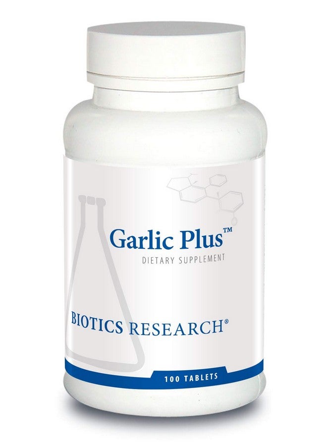 Biotics Research Biotics Research Garlic Plus Pure Garlic Concentrate Plus Vitamin C and Chlorophyllins, Supports Cardiovascular Health, Immune Function, Strong Antioxidant 100 Tablets - Image 1