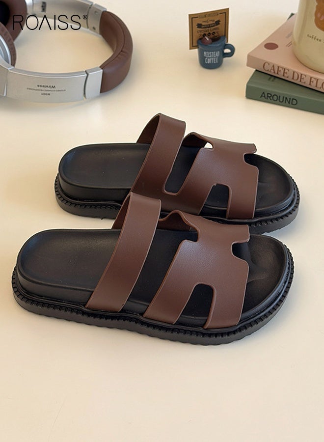 roaiss Kid's Summer Sandals, Comfort Slippers with Non-slip Sole, Breathable Lightweight Slides, Casual Beach Shoes for Boys  - Image 2