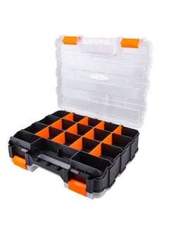 هوبي بارك صندوق منظم أدوات RC من HobbyPark، مقصورات قابلة للتعديل، فواصل قابلة للإزالة، صندوق أدوات بلاستيكي متين مزدوج الجوانب، منظم براغي للصواميل والمسامير والبراغي والأجزاء الصغيرة والأدوات  - Image 1