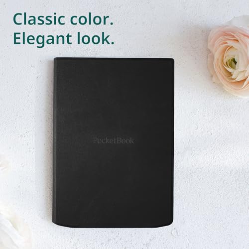 PocketBook E-Reader Cover for InkPad 4 & InkPad Color 2 | Flip Cover with Smart Sleep Function | Durable Protection | Lightweight Covers Perfect for Travel | E-Book Reader Case in Black - Image 5