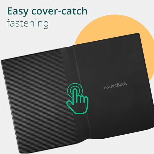 PocketBook E-Reader Cover for InkPad 4 & InkPad Color 2 | Flip Cover with Smart Sleep Function | Durable Protection | Lightweight Covers Perfect for Travel | E-Book Reader Case in Black - Image 3