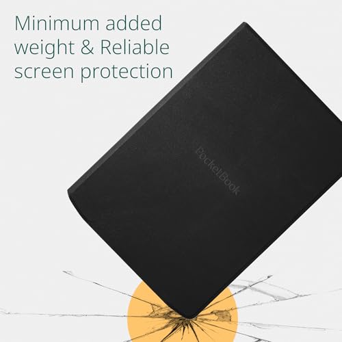 PocketBook E-Reader Cover for InkPad 4 & InkPad Color 2 | Flip Cover with Smart Sleep Function | Durable Protection | Lightweight Covers Perfect for Travel | E-Book Reader Case in Black - Image 4