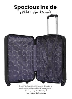 PARAJOHN Neutro 3 Pieces ABS Luggage Trolley Set - Black  - Image 3