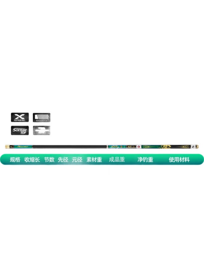 Gw Guangwei Fishing Rod Xuance Jijing Version 7.2 Ultra-light Hard 28-tune High Carbon Fiber Platform Fishing Rod Carp Fishing Rod Black Pit Rod - Image 1