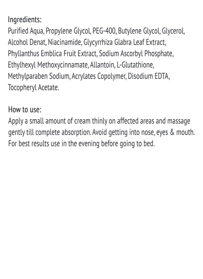 PharmaHealth - Eventone C Cream 30g Skin lightening and brightening cream with L glutathione and Vitamin C - Image 1