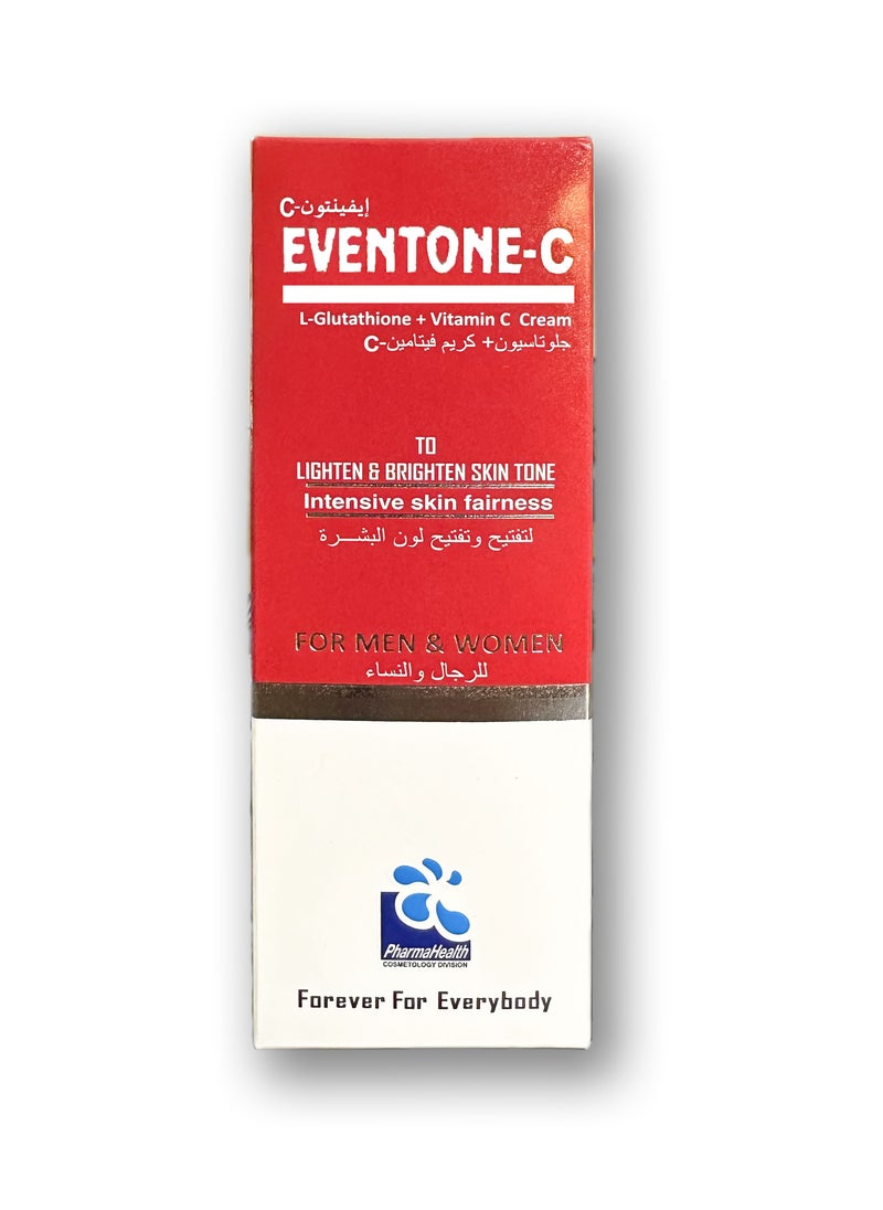 PharmaHealth - Eventone C Cream 30g Skin lightening and brightening cream with L glutathione and Vitamin C - Image 1