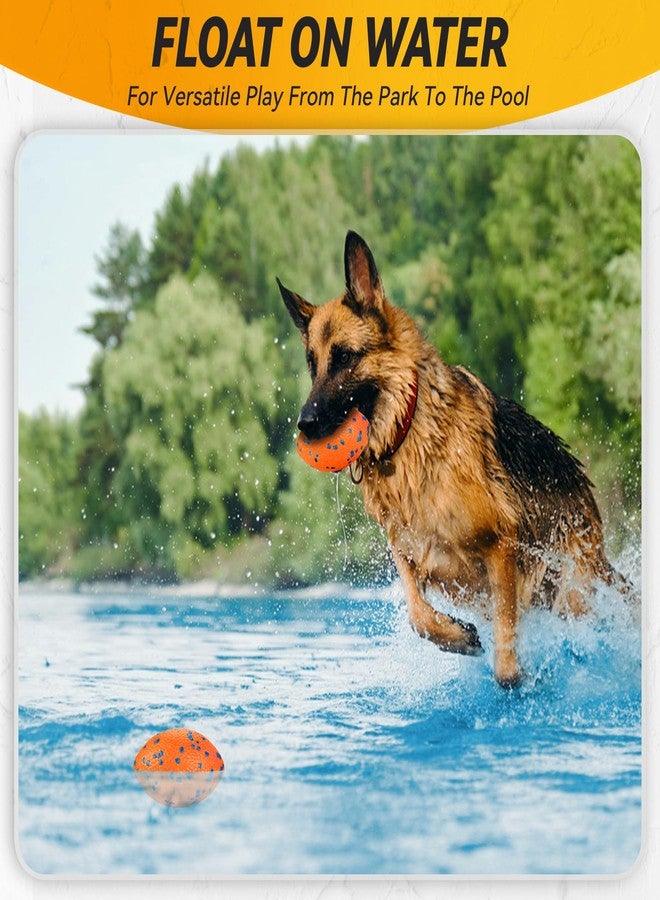 FUSOTO 5.5 Inches Balls for Dogs, Durable Dog Football Toys for Aggressive Chewers, Large Rugby Balls, Floating Dog Toys for Water Fetch for Medium and Large Breed, Orange - Image 4