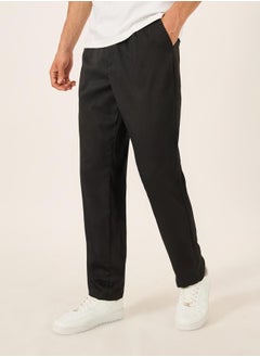 Styli Men Double Pleated Tapered Fit Trousers  - Image 1
