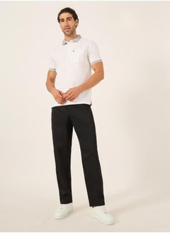 Styli Men Double Pleated Tapered Fit Trousers  - Image 2