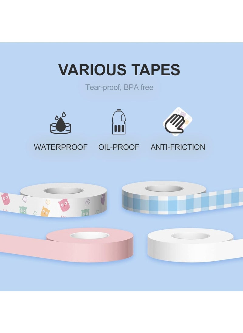 PeriPage PeriPage Thermal Label Tape, Non-Precut Adhesive Labels, Fashion Tape for L1 Labelers, Continuous Label Tape 0.55" X 13.77 ft (14 mm X 4.2 m) for Home, Office, School  - Image 2