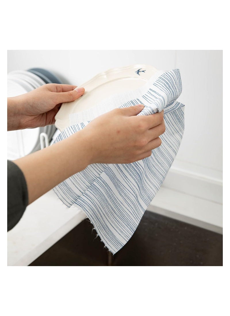 40 Sheets Disposable Kitchen Paper Cleaning Wipe Towels Washable and Reusable Dish Cleaning Cloths Handy Cleaning Wipes Quick-Dry Multiuse Roll Wipe Sheets Stripes Pattern 30 * 30cm - Image 4