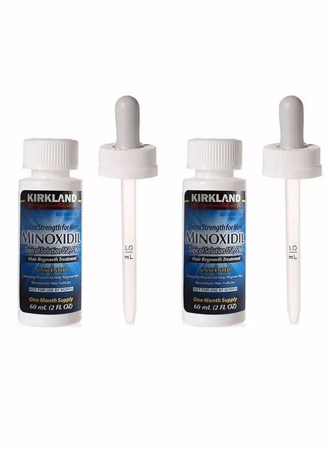 Kirkland Signature - 2-Piece Minoxidil 5% Extra Strength Hair Regrowth Treatment 60ml - Image 1