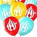 Nerdy Words Carnival Circus Tent Latex Balloons by Nerdy Words Pack of 16 - Image 2