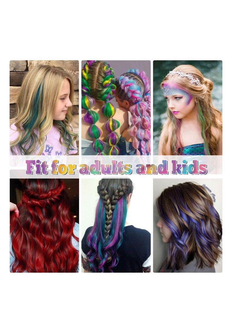 KASTWAVE Hair Extensions, 10Pcs Pink Ombre Straight Clip in Hair Extensions Party Highlights Synthetic Clip in Hairpieces for Women Kids Girls (Rose to Light Pink) - Image 5