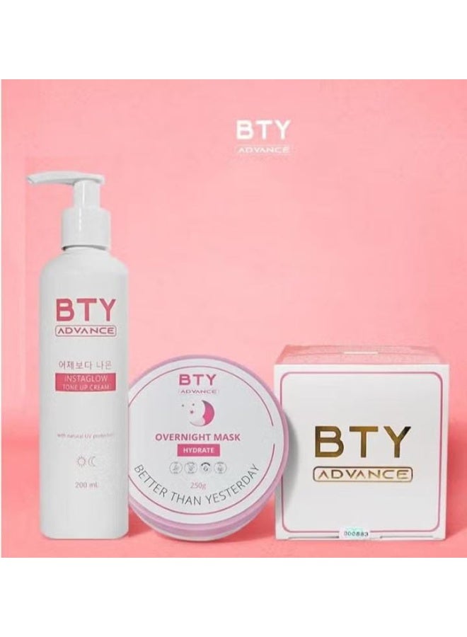 BTY Advanced InstaGlow TONE UP CREAM200ML+OVERNINHT MASK HYDRATE 250G