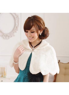 New Women's Clothing Autumn And Winter Dinner Shawl Cape Puffy Fur Buckle Large Size Chubby Girl Short Coat 9357