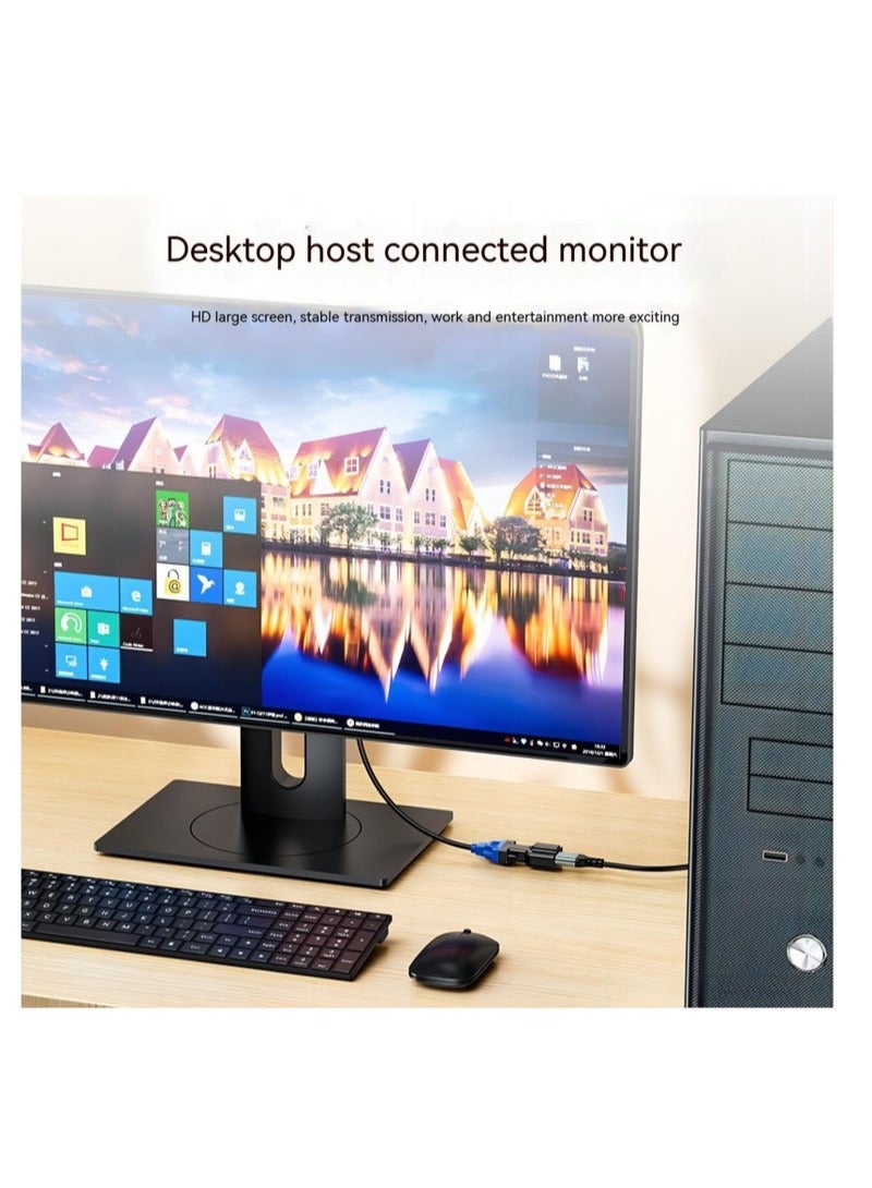 HDMI to VGA Adapter Converter, HDTV VGA Adapter Suitable for laptops, Old Computers, Monitors, projectors.HDMI to 3.5mmaudio Adapter, HDMI-To-Vga Adapters - Image 3