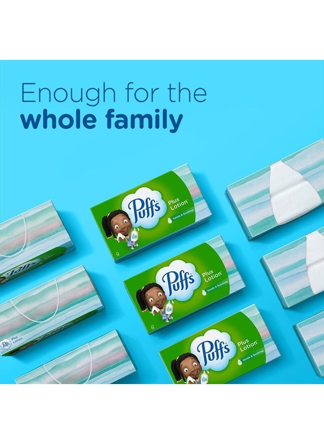 Puffs Plus Lotion Facial Tissue, 1 Cube Box, 48 Tissues Per Box  - Image 5