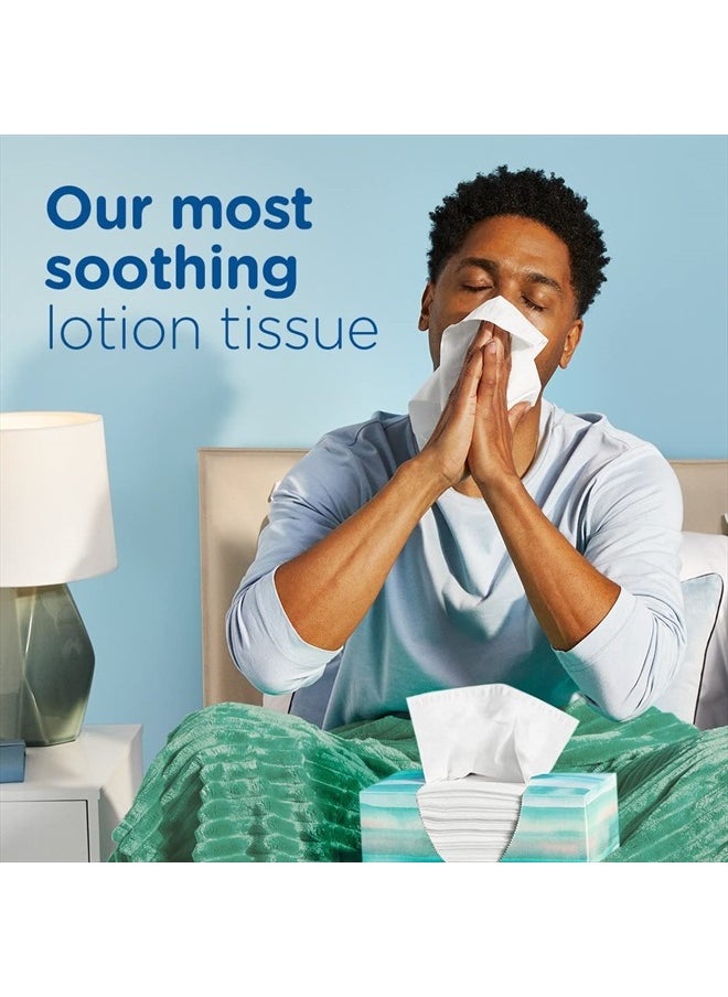 Puffs Plus Lotion Facial Tissue, 1 Cube Box, 48 Tissues Per Box  - Image 4