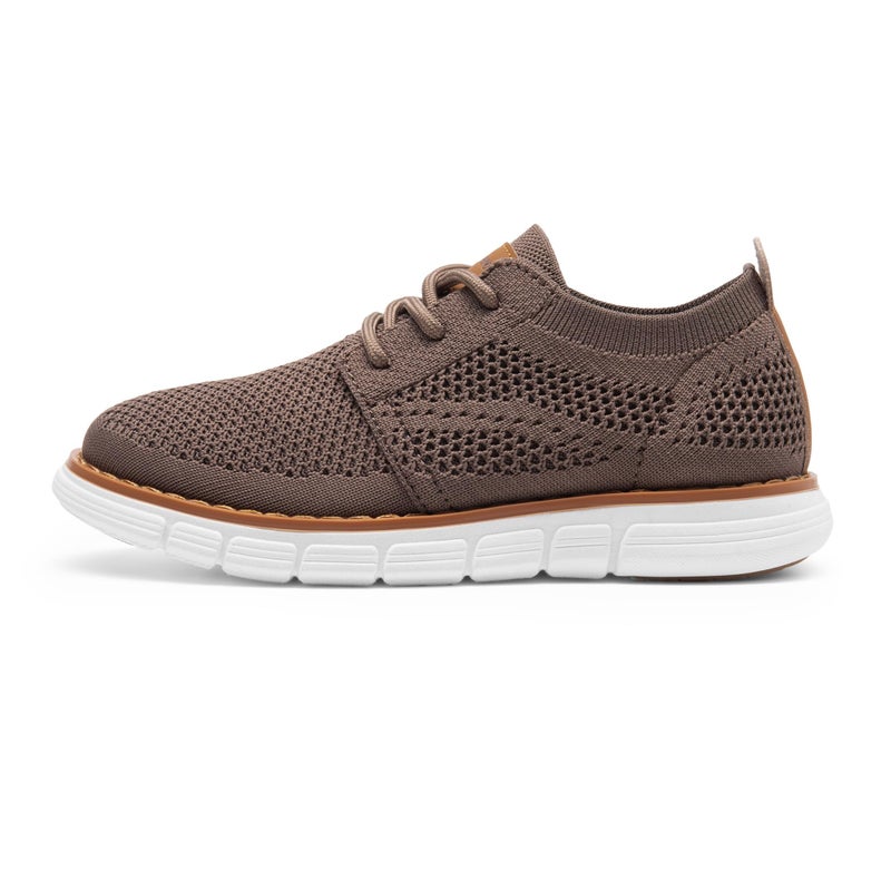 Bruno Marc Boy's Mesh Sneakers Oxfords Casual Dress Lace-Up Lightweight Walking Shoes,Size 6 Big Kid,Brown,SBOX2503K - Image 3