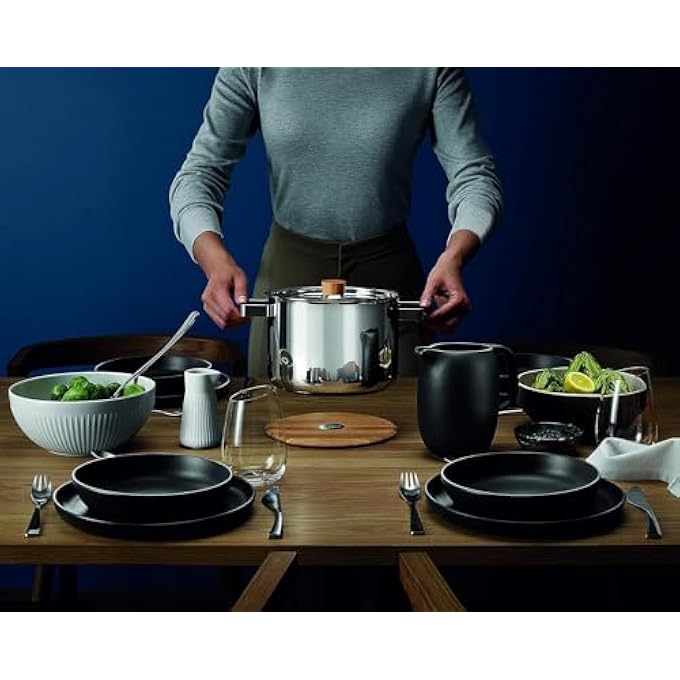 BS Eva Solo Nordic Kitchen Magnetic Trivet  Round Solid Oak With Stainless Steel Center HeatResistant Table Protector For Hot Pots  Pans Stylish Scandinavian Design - Image 5