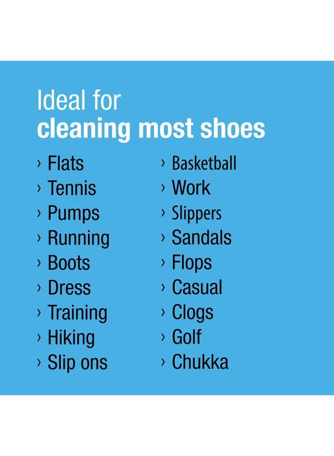 CleanKicks Shoe Cleaning Kit - Footwear Cleaner for Sneakers, Boots, Cleats, and Many Other Shoe Types - (4 Ounce Bottle and Brush). Packaging May Vary Between Green and Blue. - Image 5
