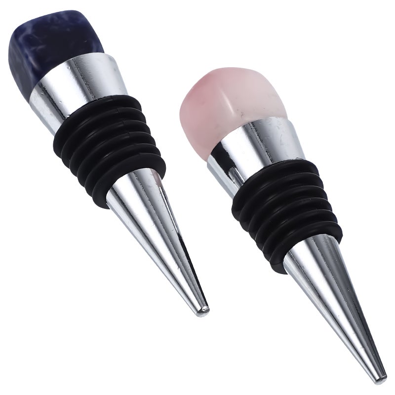 2pcs Stoppers With Crystal Decor Plug Party Stoppers - Image 1