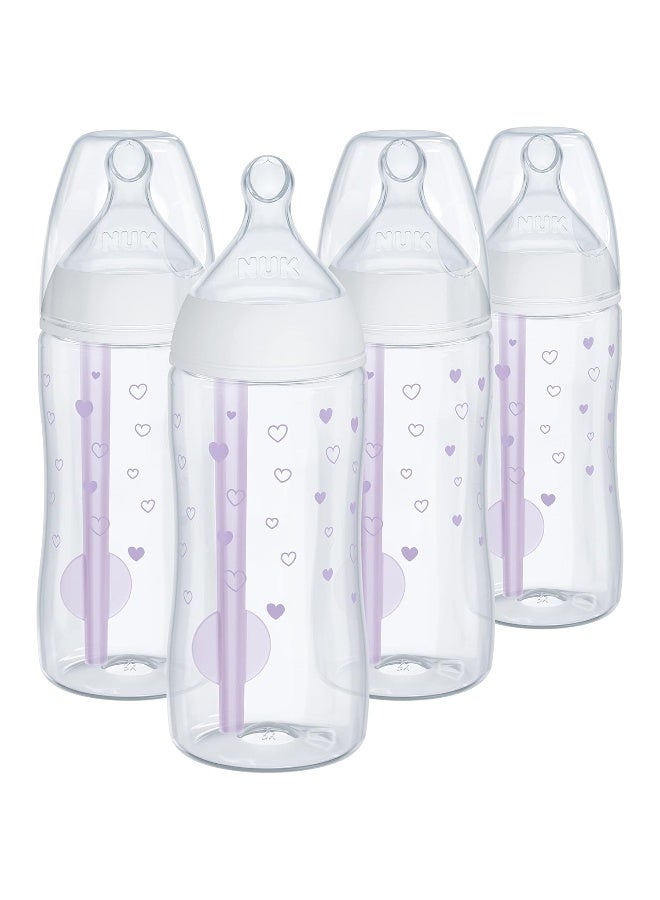 NUK Smooth Flow Pro Anti Colic Baby Bottle - Easy to Assemble and Clean & Reduces Newborn Spit-up & Gas - Image 1