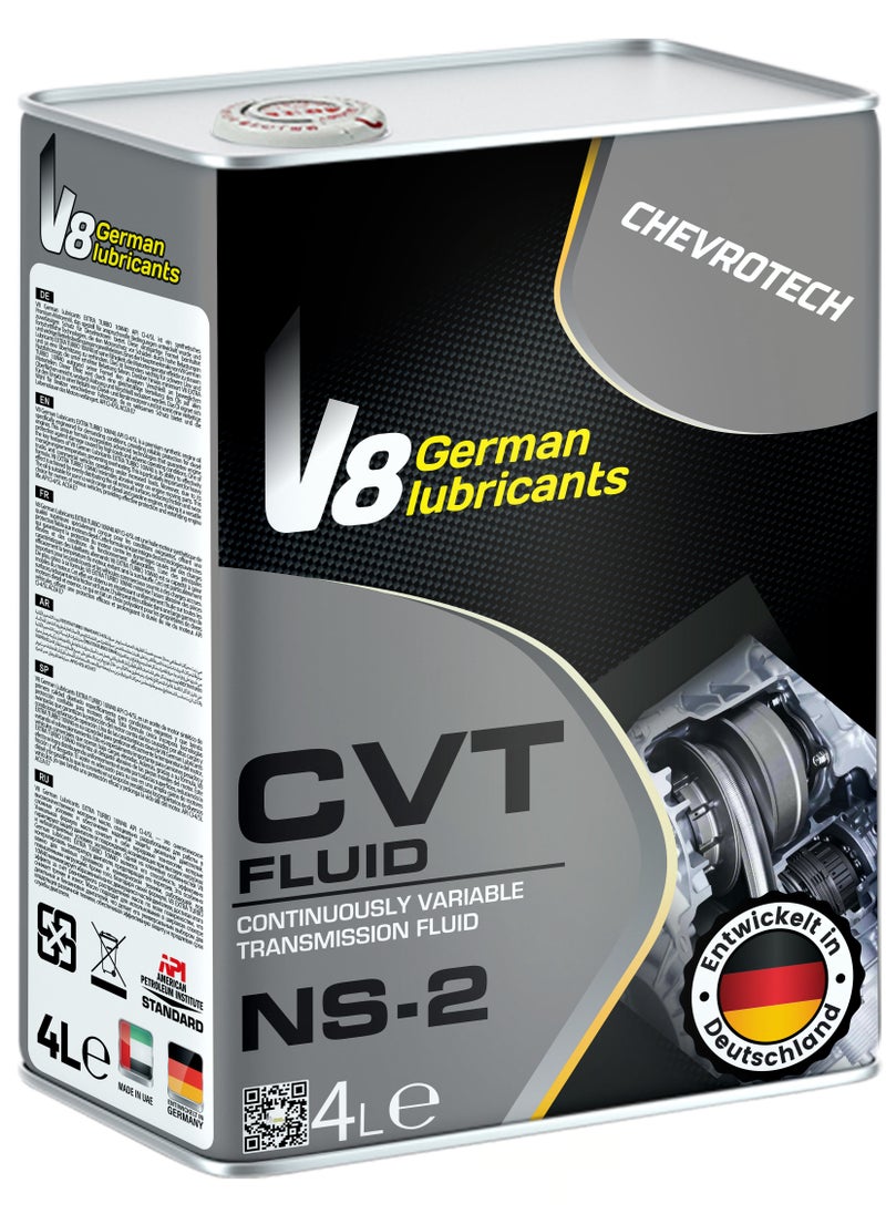 V8 German Lubricants V8 German Lubricant CVT-NS-II Automatic Transmission Fluid/Gear Oil – Premium Synthetic for Smooth Shifting, 4L 
