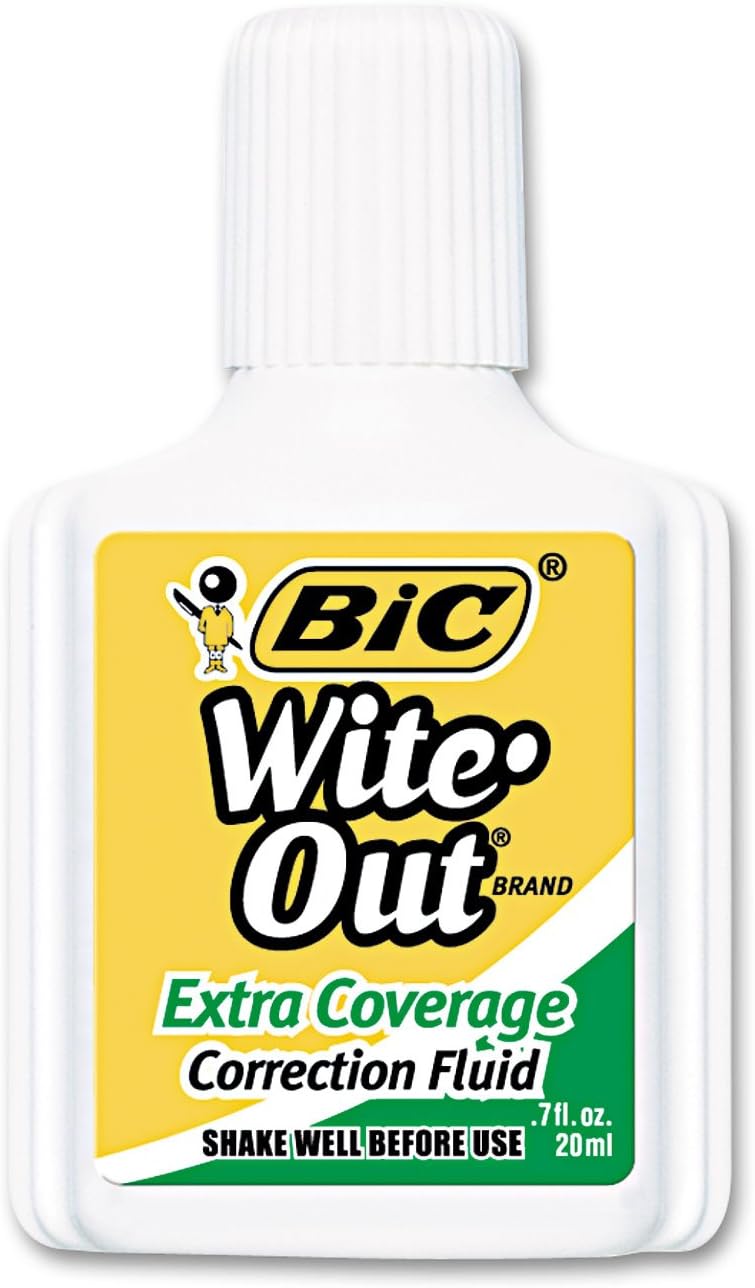 Bic Extra-Coverage Wite-Out Brand Correction Fluid - Image 2