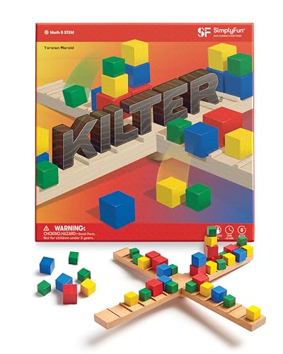 SimplyFun Kilter  The Educational Game of Levers  Motion  Hilarious Family Fun with an Introduction to Physics  Predicting Outcomes  Kids Game  2 to 4 Players  Ages 8  Up - Image 1