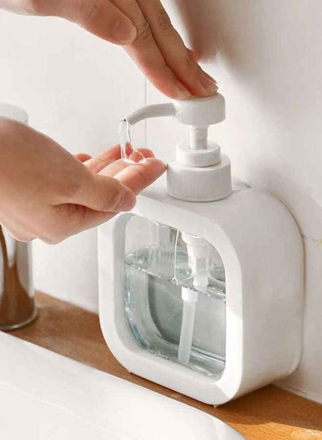 كوتيس 2 قطعة موزع غسول صابون شفاف بسيط أبيض  - Image 5