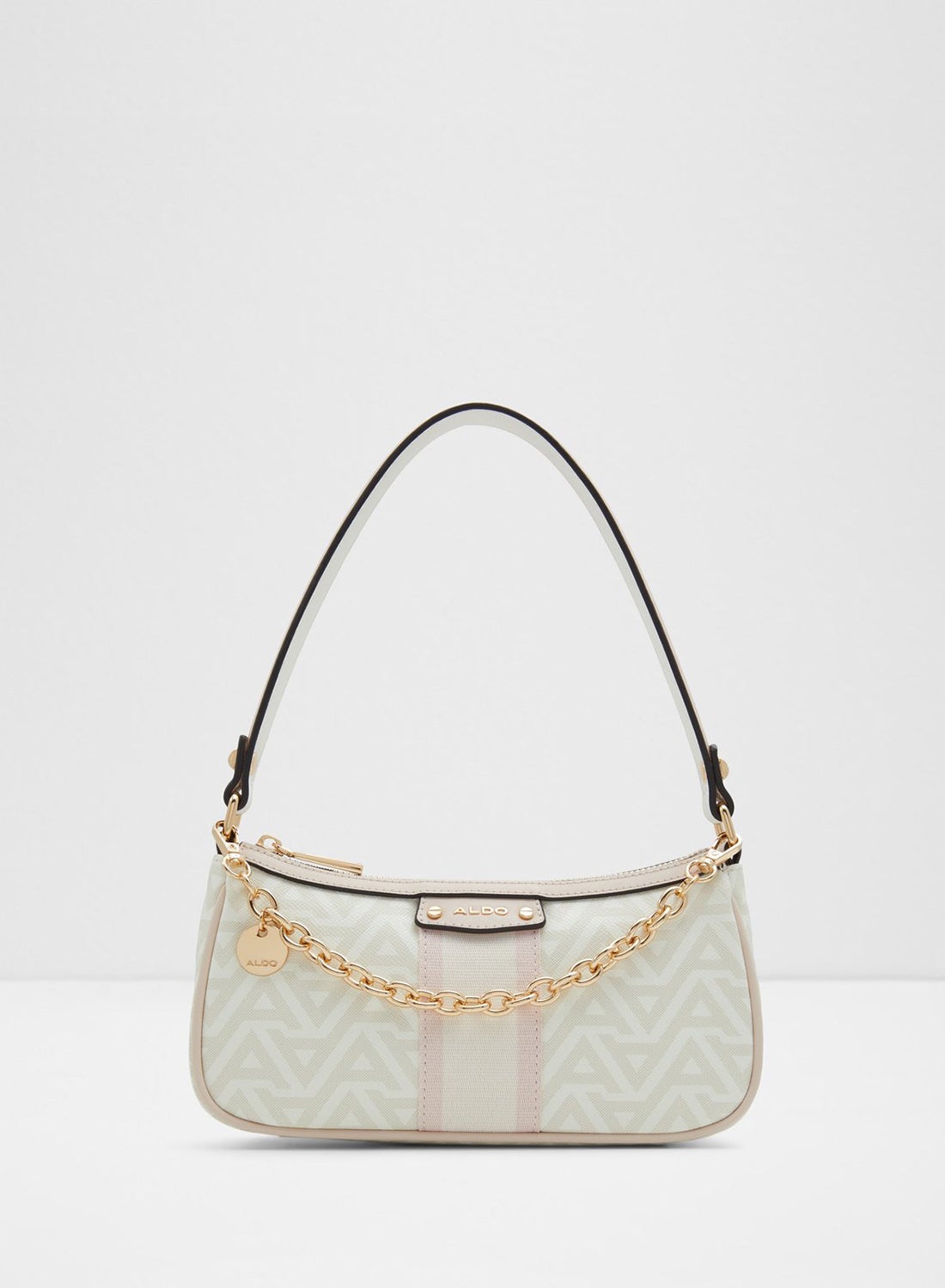 حقيبة كتف بطبعة شعار بسحاب