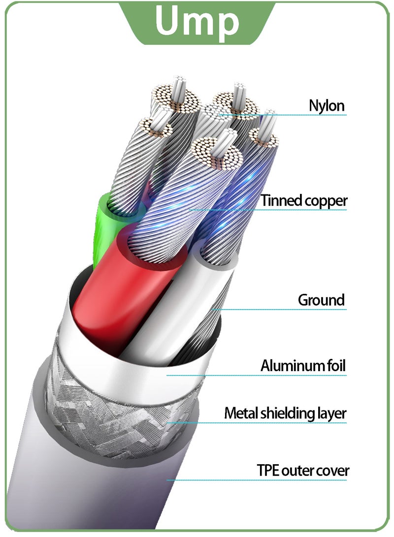 Ump Official USB-A to Type-C Super Fast Charging Cable, 2m, for Huawei/Xiaomi/Honor, supports up to 100W fast charging - Image 3