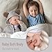 JIZHI Realistic Reborn Baby Dolls Girl 17 Inch Lifelike Newborn Real Life Baby Girl Dolls Soft Vinyl and Cloth Body with Feeding Kit Gift Box for Kids Age 3 - Image 4