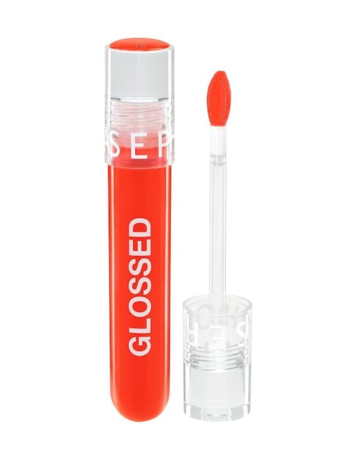SEPHORA COLLECTION Sephora Glossed Moisturizing Lip Gloss – Glassy Shine,10 Self Made - Warm Rosy Coral, Hydrating & Smoothing Lip Gloss, Glittery Finish, 5 mL (0.16 oz) - Image 1