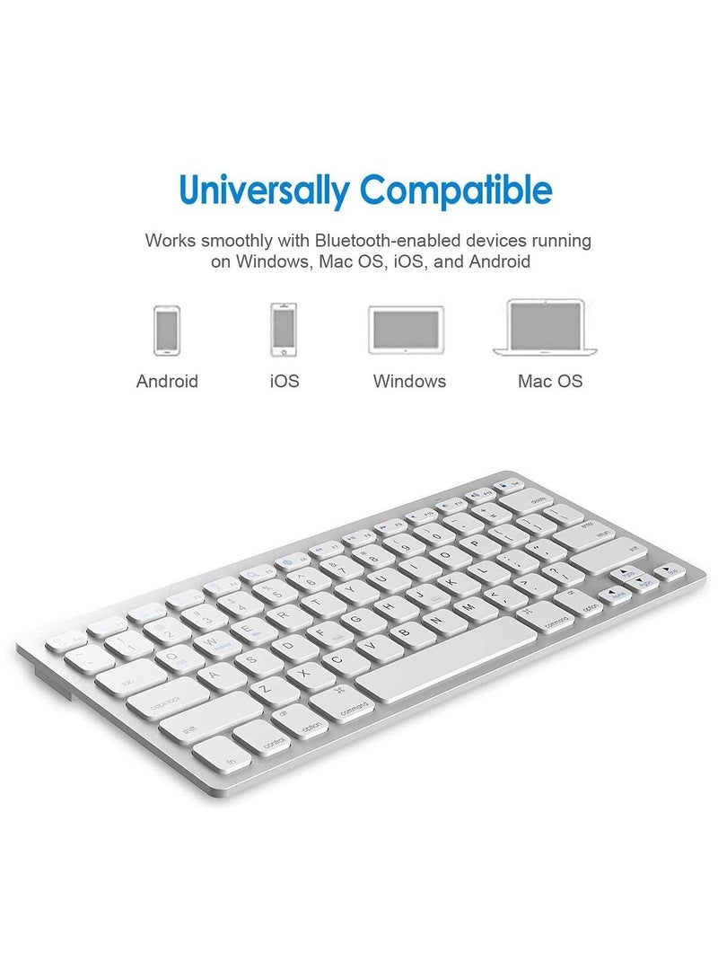 Arabic Keyboard,Ultra-thin Wireless Bluetooth 3.0 Connection Keyboard,Universal Use for iPad/Mac,Windows,PCs,Smartphones and Tablets, Bluetooth Keyboard - Image 4