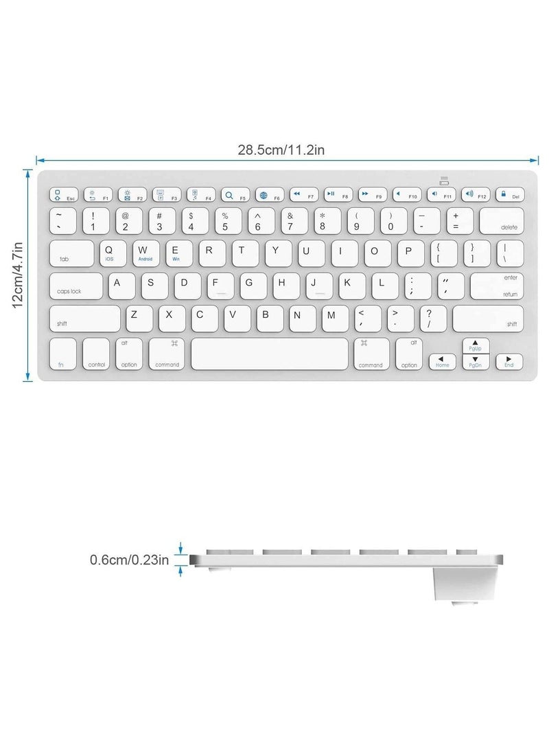 Arabic Keyboard,Ultra-thin Wireless Bluetooth 3.0 Connection Keyboard,Universal Use for iPad/Mac,Windows,PCs,Smartphones and Tablets, Bluetooth Keyboard - Image 2