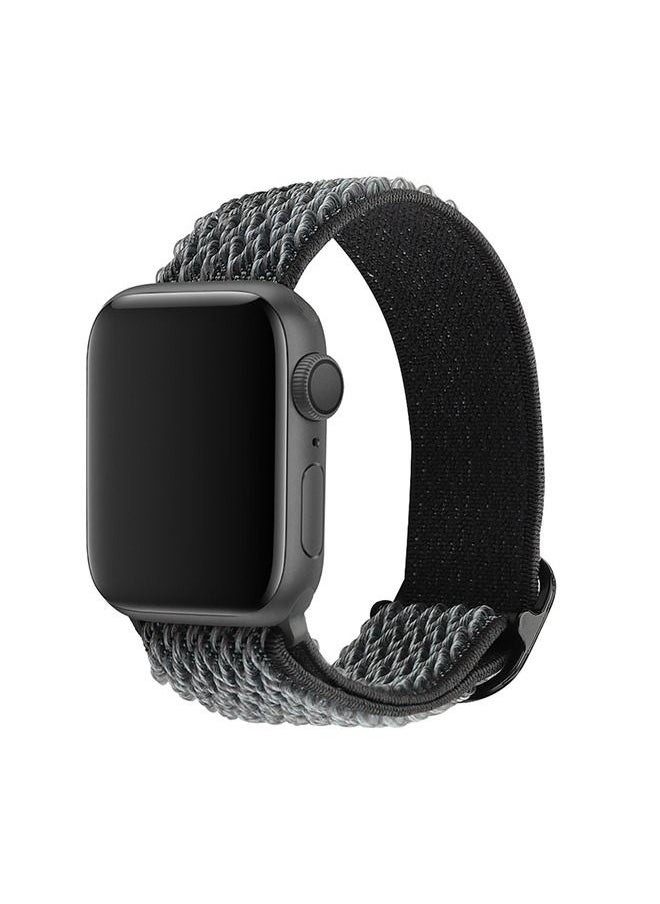 Generic - Braided Solo Loop Stretchy Strap Compatible with Apple Watch Band SE 38/40/41mm iWatch Series 7/6/5/4/3/2/1 - Image 1