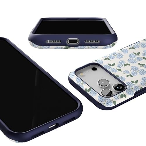 Casely iPhone 17 Pro Max Case | Nantucket Cottage | Blue Hydrangea | Bold Protective Design | Compatible with MagSafe - Image 3