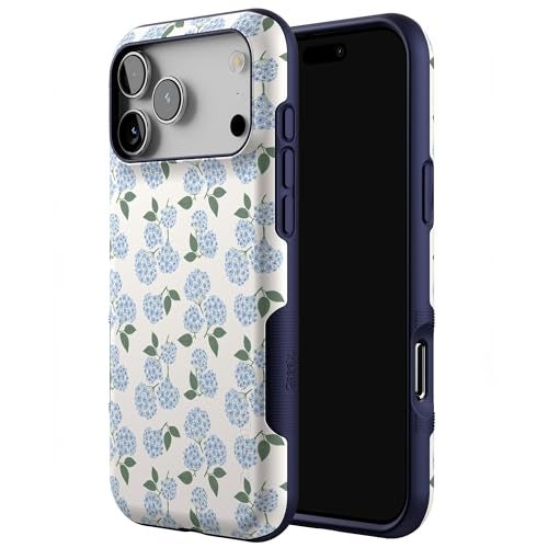 Casely iPhone 17 Pro Max Case | Nantucket Cottage | Blue Hydrangea | Bold Protective Design | Compatible with MagSafe - Image 2