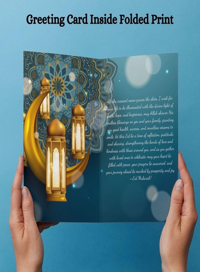 AanyaCentric بطاقة معايدة عيد مبارك من آنيا سينتريك، مقاس 5.8 × 8.3 بوصة، للأصدقاء والعائلة والزملاء، تمنيات العيد - Image 2