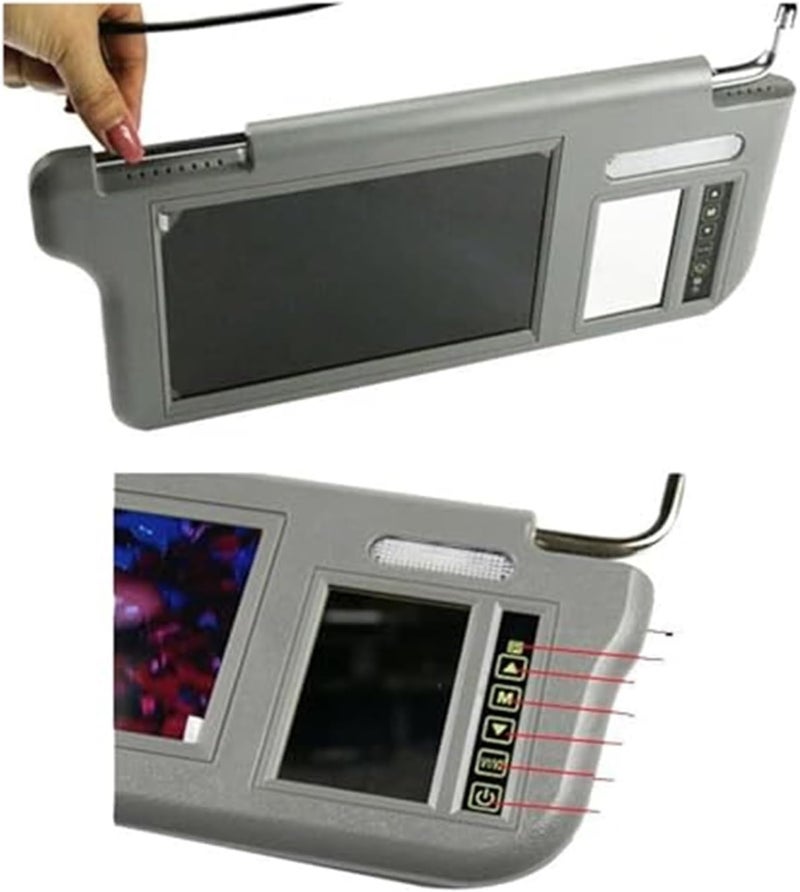 DEMULAX 7 Inch Car Sunvisor with LCD Monitor - Image 3