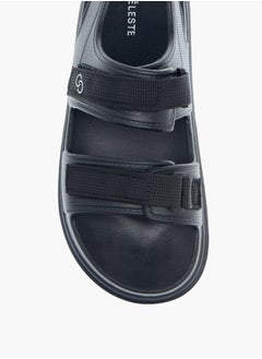 Celeste Womens Textured Strap Sandals With Hook And Loop Closure  - Image 3
