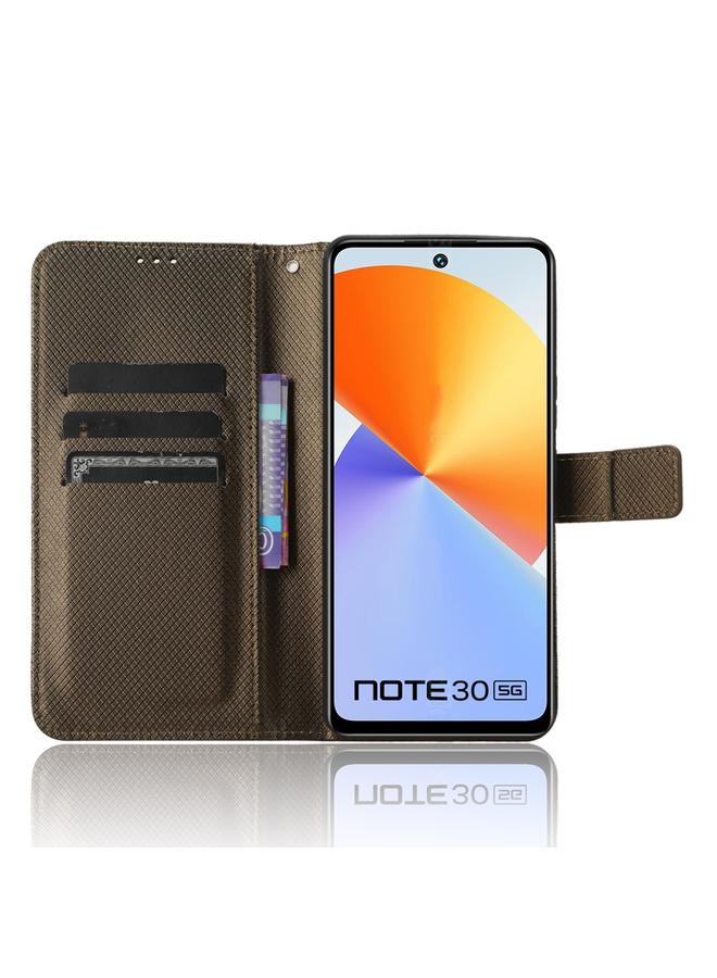زبون جراب لهاتف Infinix Note 30 4G مصنوع من الجلد بتصميم ماسي - Image 4