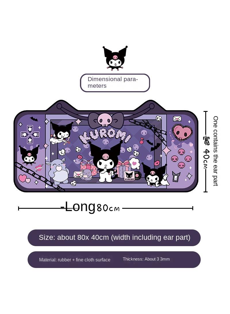 general Kulomi Cartoon Personality Gaming Large Mouse Pad  Large Mat Officer Desk Mat Oversized Lock Edge Anti-Slip Anime  Mouse Pad - Image 2