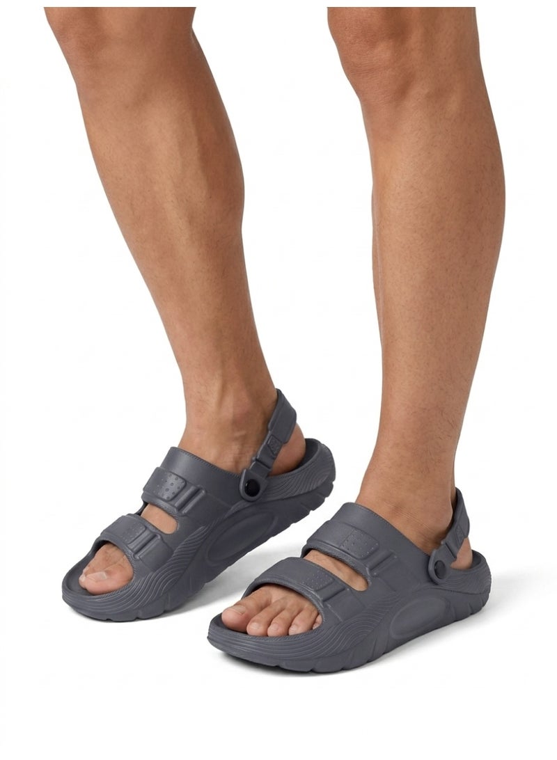 Bjs Men's Outdoor Flip-Flops Convertible To Sandals, EVA Non-Slip Design, Suitable For Casual Wear And Bath Use, Lightweight And Versatile - Image 1