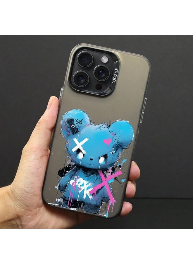 اس-توب جراب لهاتف iPhone 15 Pro بلون حبر غير لامع مصنوع من مادة PC+TPU - Image 2