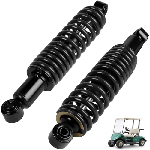 LEAPGOMAX Yamaha Golf Cart Shocks Absorber Rear Heavy Duty Springs for Yamaha Gas and Electric G29 Drive, G22, G20, G19, G16 and G14 Golf Cart Models OEM JN4-F2210-00-00, JN3-F2210-00（Black) - Image 1